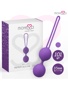 MORESSA OSIAN TWO ENTRENAMIENTO SUELO PELVICO 101gr PREMIUM SILICONA LILA