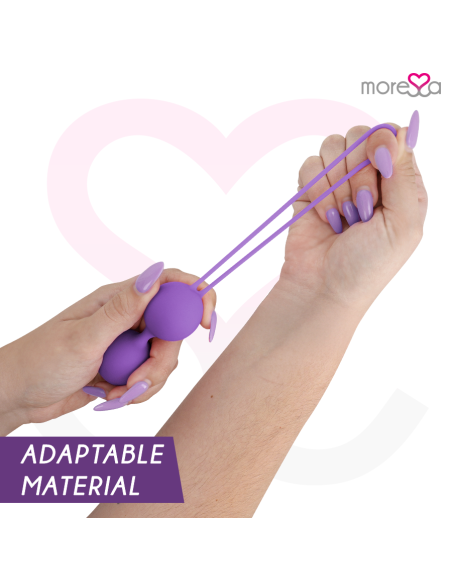 MORESSA OSIAN TWO ENTRENAMIENTO SUELO PELVICO 101gr PREMIUM SILICONA LILA