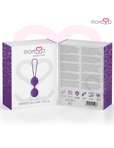 MORESSA OSIAN TWO ENTRENAMIENTO SUELO PELVICO 101gr PREMIUM SILICONA LILA