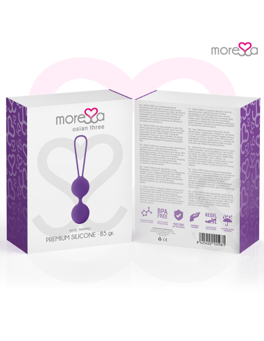 MORESSA OSIAN THREE ENTRENAMIENTO SUELO PELVICO 85 gr PREMIUM SILICONA LILA