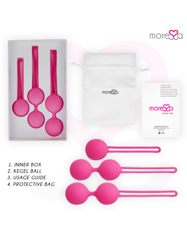 MORESSA OSIAN SET PREMIUM SILICONA ROSA Osian One 51 g Osian Two 101 g Osian Three 85 g