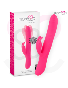 MORESSA SOMER ROTADOR PERLADO Y POTENTE VIBRACIAN SILICONA PREMIUM