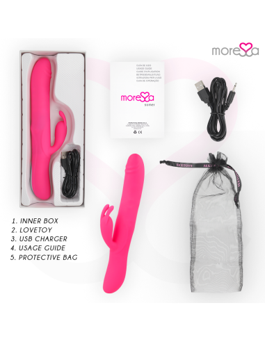 MORESSA SOMER ROTADOR PERLADO Y POTENTE VIBRACIAN SILICONA PREMIUM