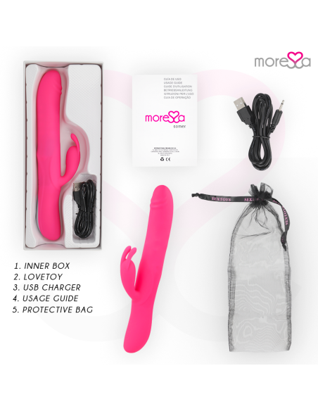 MORESSA SOMER ROTADOR PERLADO Y POTENTE VIBRACIAN SILICONA PREMIUM