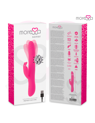 MORESSA SOMER ROTADOR PERLADO Y POTENTE VIBRACIAN SILICONA PREMIUM