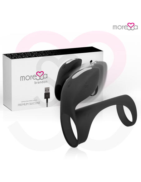 MORESSA BRANDON POTENTE ANILLO VIBRADOR CON FUNDA DE ENGROSAMIENTO MASCULINO