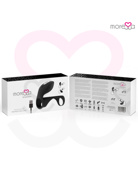 MORESSA BRANDON POTENTE ANILLO VIBRADOR CON FUNDA DE ENGROSAMIENTO MASCULINO