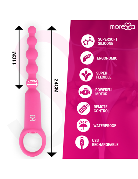 MORESSA RONIE POTENTE ROSARIO ANAL CONTROL REMOTO ROSA