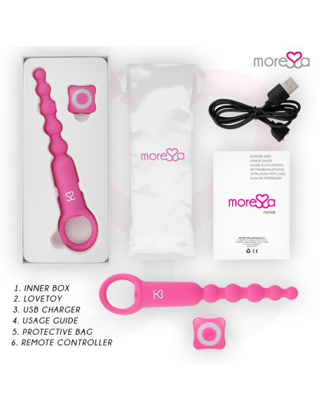 MORESSA RONIE POTENTE ROSARIO ANAL CONTROL REMOTO ROSA