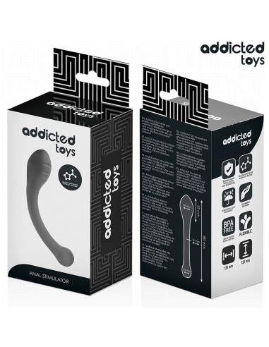 ADDICTED TOYS ESTIMULADOR ANAL DOBLE SILICONA 18 CM