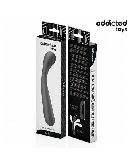 ADDICTED TOYS MASAJEADOR ANAL DOBLE SILICONA 225 CM