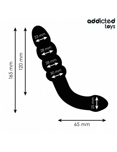 ADDICTED TOYS MASAJEADOR ANAL DOBLE SILICONA 165 CM