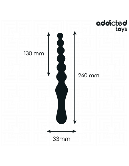 ADDICTED TOYS MASAJEADOR ANAL DOBLE SILICONA 24 CM ADDICTED TOYS MASAJEADOR ANAL DOBLE SILICONA 24 CM