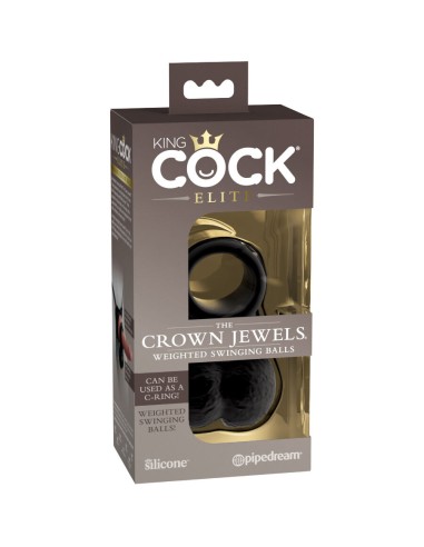 KING COCK TESTICULOS BALANCEANTES CON PESO SILICONA