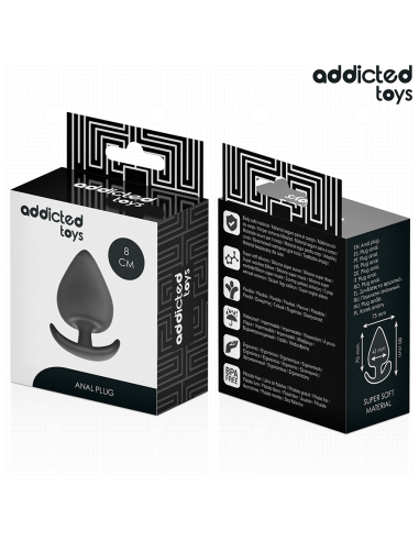 ADDICTED TOYS PLUG ANAL SILICONA TALLA L 8 CM
