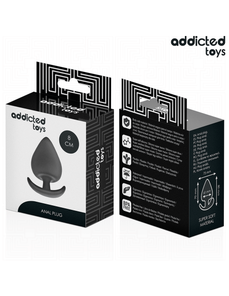 ADDICTED TOYS PLUG ANAL SILICONA TALLA L 8 CM