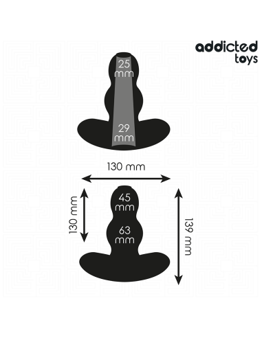 ADDICTED TOYS PLUG ANAL HUECO SILICONA TALLA XL 139 CM