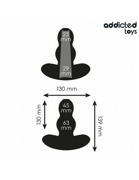 ADDICTED TOYS PLUG ANAL HUECO SILICONA TALLA XL 139 CM