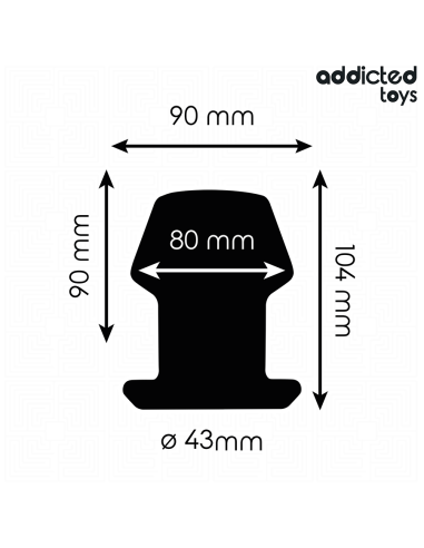 ADDICTED TOYS PLUG ANAL HUECO EXTREM SILICONA TALLA L 104 CM