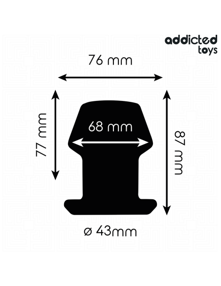 ADDICTED TOYS PLUG ANAL HUECO EXTREM SILICONA TALLA M 87 CM
