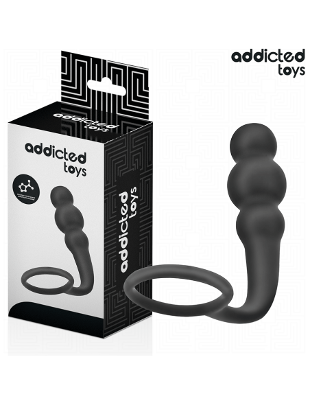 ADDICTED TOYS PLUG ANAL CON ANILLO SILICONA MODELO 1