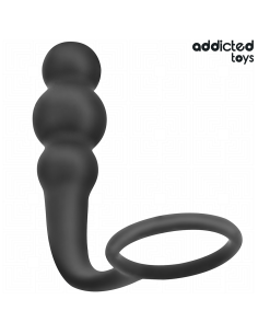 ADDICTED TOYS PLUG ANAL CON ANILLO SILICONA MODELO 1 2