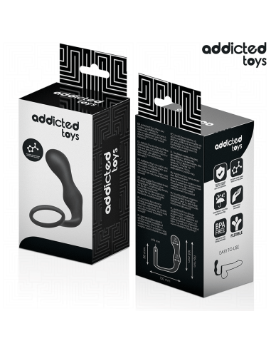 ADDICTED TOYS PLUG ANAL CON ANILLO SILICONA MODELO 3
