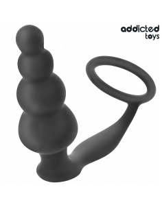 ADDICTED TOYS PLUG ANAL CON ANILLO SILICONA MODELO 5 2