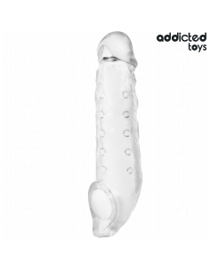 ADDICTED TOYS FUNDAS PARA EL PENE TRANSPARENTE TALLA M 27 CM 2