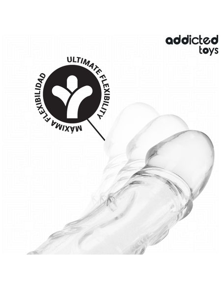 ADDICTED TOYS EXTENSOR PARA EL PENE TRANSPARENTE 27 CM