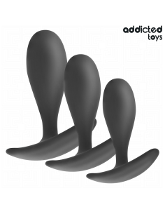 ADDICTED TOYS SET DE 3 PLUG ANAL SILICONA MODELO 2 2