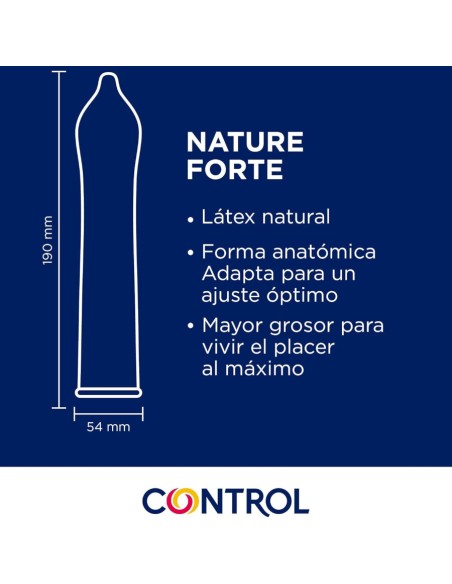 CONTROL PRESERVATIVOS NATURE FORTE 144 UNIDADES