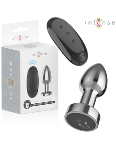 INTENSE PLUG ANAL 10 VIBRACIONES METAL CON CONTROL REMOTO S 2