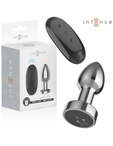 INTENSE PLUG ANAL 10 VIBRACIONES METAL CON CONTROL REMOTO S
