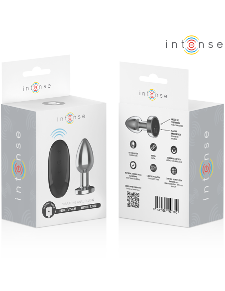 INTENSE PLUG ANAL 10 VIBRACIONES METAL CON CONTROL REMOTO S INTENSE PLUG ANAL 10 VIBRACIONES METAL CON CONTROL REMOTO S