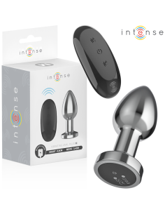 INTENSE PLUG ANAL 10 VIBRACIONES METAL CON CONTROL REMOTO M 2