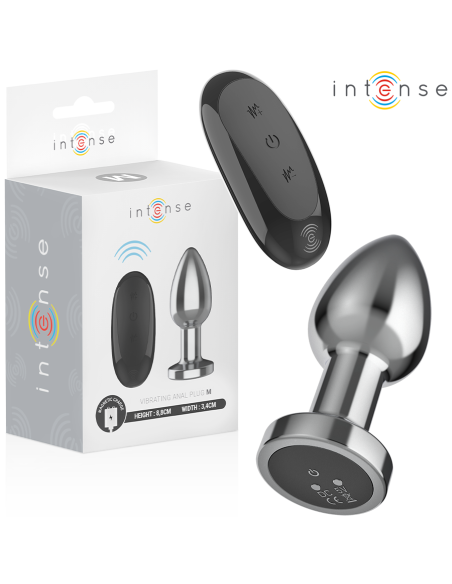 INTENSE PLUG ANAL 10 VIBRACIONES METAL CON CONTROL REMOTO M INTENSE PLUG ANAL 10 VIBRACIONES METAL CON CONTROL REMOTO M