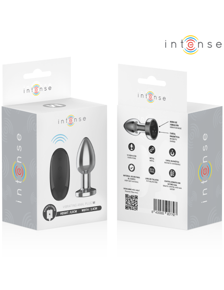 INTENSE PLUG ANAL 10 VIBRACIONES METAL CON CONTROL REMOTO M INTENSE PLUG ANAL 10 VIBRACIONES METAL CON CONTROL REMOTO M