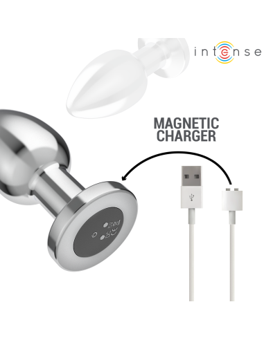 INTENSE PLUG ANAL 10 VIBRACIONES METAL CON CONTROL REMOTO L
