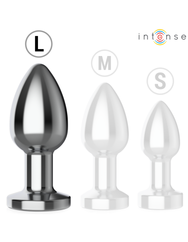 INTENSE PLUG ANAL 10 VIBRACIONES METAL CON CONTROL REMOTO L
