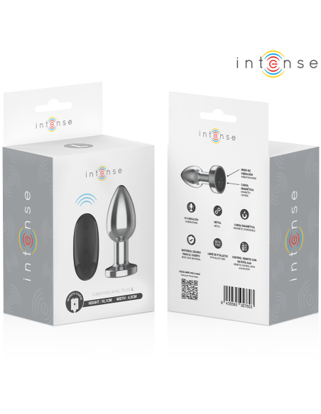 INTENSE PLUG ANAL 10 VIBRACIONES METAL CON CONTROL REMOTO L INTENSE PLUG ANAL 10 VIBRACIONES METAL CON CONTROL REMOTO L