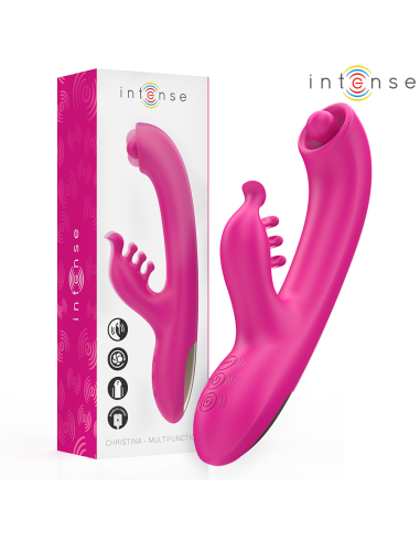 INTENSE CHRISTINA VIBRADOR MULTIFUNCIAN RABBIT 225 CM ROSA