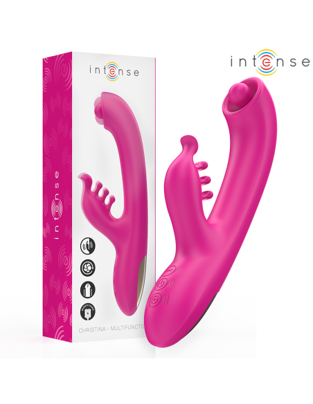 INTENSE CHRISTINA VIBRADOR MULTIFUNCIAN RABBIT 225 CM ROSA
