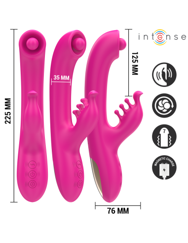 INTENSE CHRISTINA VIBRADOR MULTIFUNCIAN RABBIT 225 CM ROSA