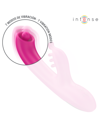 INTENSE CHRISTINA VIBRADOR MULTIFUNCIAN RABBIT 225 CM ROSA