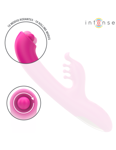 INTENSE CHRISTINA VIBRADOR MULTIFUNCIAN RABBIT 225 CM ROSA