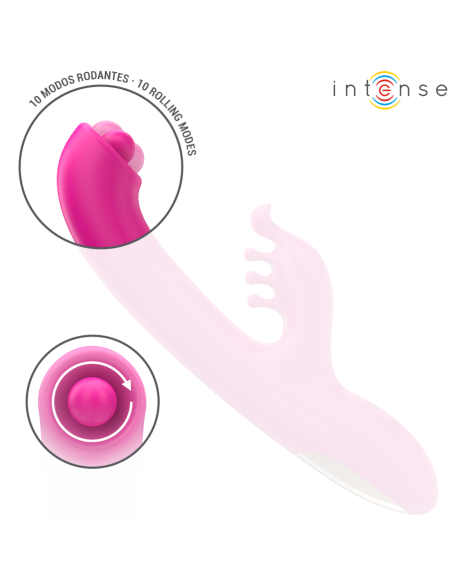 INTENSE CHRISTINA VIBRADOR MULTIFUNCIAN RABBIT 225 CM ROSA