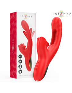 INTENSE JESSICA VIBRADOR MULTIFUNCIAN ESTIMULACIAN CLATORIS 248 CM ROJO