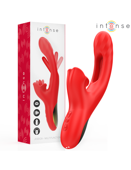 INTENSE JESSICA VIBRADOR MULTIFUNCIAN ESTIMULACIAN CLATORIS 248 CM ROJO INTENSE JESSICA VIBRADOR MULTIFUNCIAN ESTIMULACIAN CLATORIS 248 CM ROJO