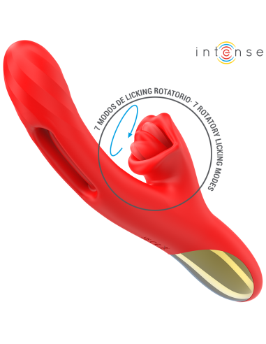 INTENSE JESSICA VIBRADOR MULTIFUNCIAN ESTIMULACIAN CLATORIS 248 CM ROJO